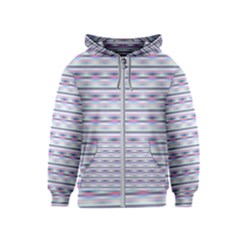 Pastel Lines, Bars Pattern, Pink, Light Blue, Purple Colors Kids  Zipper Hoodie by Casemiro