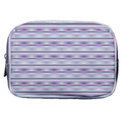 Pastel Lines, Bars Pattern, Pink, Light Blue, Purple Colors Make Up Pouch (small) by Casemiro