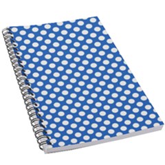 Pastel Blue, White Polka Dots Pattern, Retro, Classic Dotted Theme 5 5  X 8 5  Notebook by Casemiro