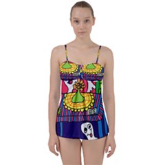 Circus Ghosts Digital Babydoll Tankini Set by snowwhitegirl