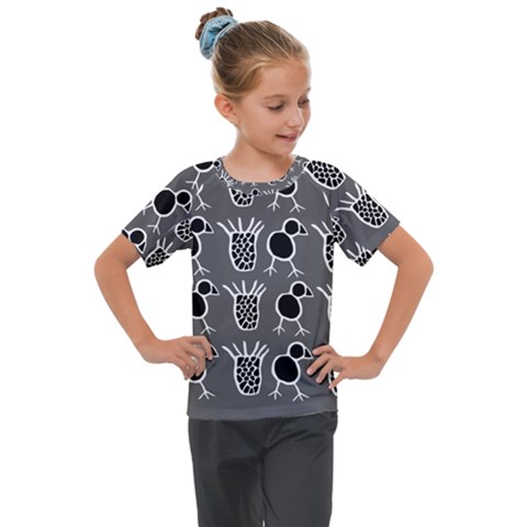 Njhb Vectorized Kids  Mesh Piece Tee by CHPALTD