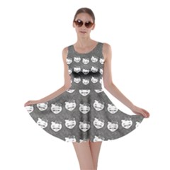 Happy Silver Kat Skater Dress by JoeiB