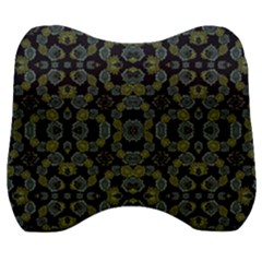 Modern Ornate Stylized Motif Print Velour Head Support Cushion by dflcprintsclothing