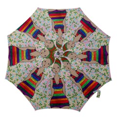 Tan Swimmer Flowerwall Hook Handle Umbrellas (large) by snowwhitegirl