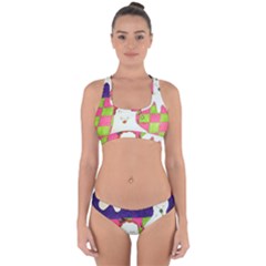 Circus Ghosts Sing Cross Back Hipster Bikini Set