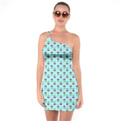 Headphones Girl Aqua One Soulder Bodycon Dress