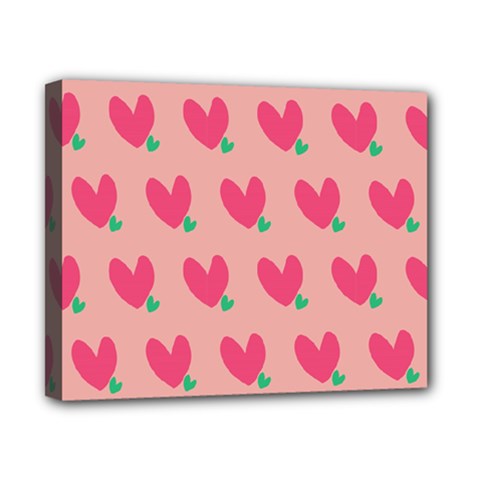 Hearts Canvas 10  X 8  (stretched) by tousmignonne25