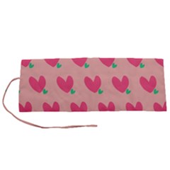 Hearts Roll Up Canvas Pencil Holder (s)