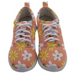 Beige Flowers W No Red Flower Mens Athletic Shoes by tousmignonne25