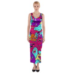 Dinos Fitted Maxi Dress by Sobalvarro