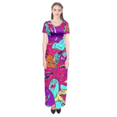 Dinos Short Sleeve Maxi Dress