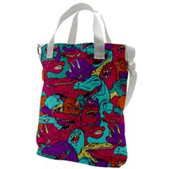 Dinos Canvas Messenger Bag by Sobalvarro