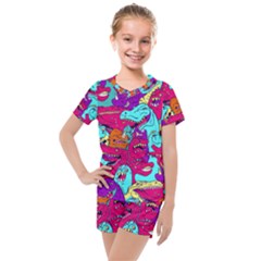 Dinos Kids  Mesh Tee and Shorts Set