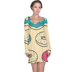 Donuts Long Sleeve Nightdress by Sobalvarro