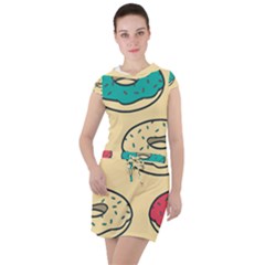 Donuts Drawstring Hooded Dress by Sobalvarro