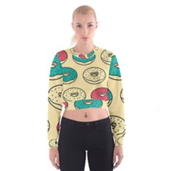 Donuts Cropped Sweatshirt by Sobalvarro