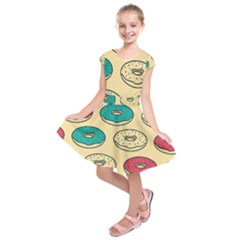 Donuts Kids  Short Sleeve Dress by Sobalvarro