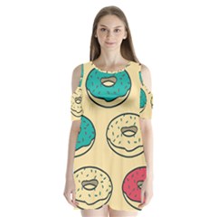 Donuts Shoulder Cutout Velvet One Piece by Sobalvarro