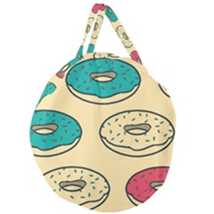 Donuts Giant Round Zipper Tote by Sobalvarro