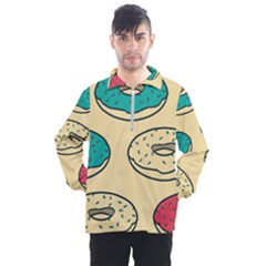 Donuts Men s Half Zip Pullover by Sobalvarro