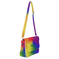 Rainbow Colors Lgbt Pride Abstract Art Shoulder Bag With Back Zipper by yoursparklingshop