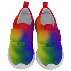 Rainbow Colors Lgbt Pride Abstract Art Kids  Velcro No Lace Shoes