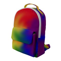 Rainbow Colors Lgbt Pride Abstract Art Flap Pocket Backpack (large)