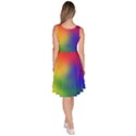 Rainbow Colors LGBT Pride Abstract Art Knee Length Skater Dress With Pockets View4