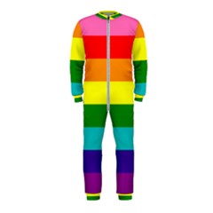 Original 8 Stripes Lgbt Pride Rainbow Flag Onepiece Jumpsuit (kids) by yoursparklingshop