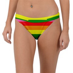 Original 8 Stripes Lgbt Pride Rainbow Flag Band Bikini Bottom by yoursparklingshop