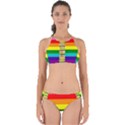 Original 8 Stripes LGBT Pride Rainbow Flag Perfectly Cut Out Bikini Set View1