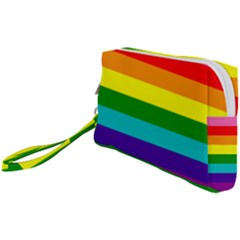 Original 8 Stripes Lgbt Pride Rainbow Flag Wristlet Pouch Bag (small) by yoursparklingshop