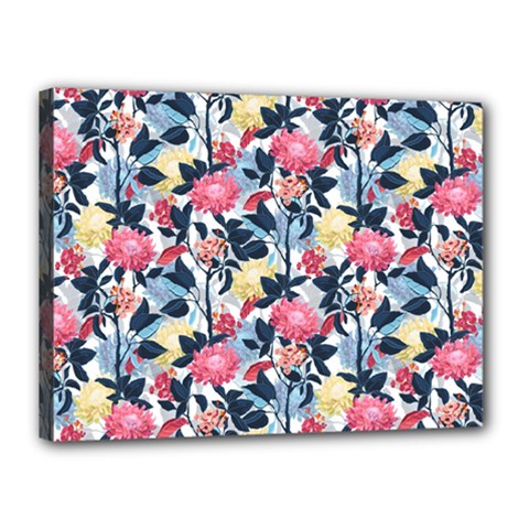 Beautiful floral pattern Canvas 16  x 12  (Stretched)