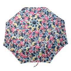 Beautiful Floral Pattern Folding Umbrellas