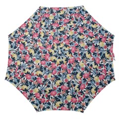 Beautiful floral pattern Straight Umbrellas
