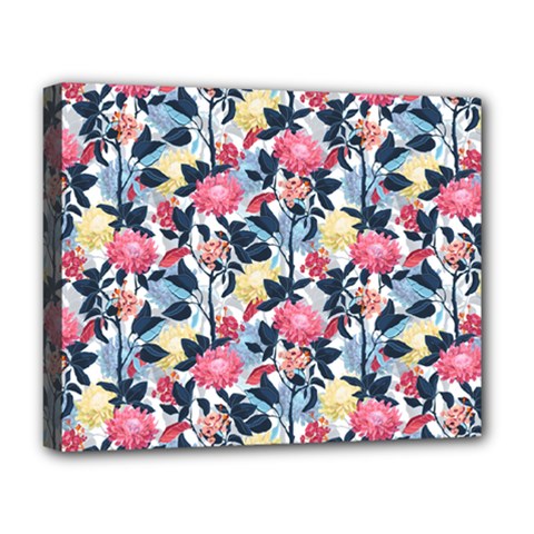 Beautiful floral pattern Deluxe Canvas 20  x 16  (Stretched)