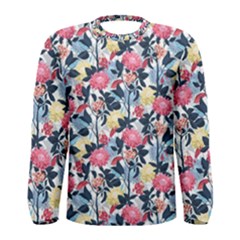 Beautiful floral pattern Men s Long Sleeve Tee