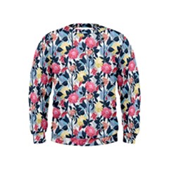 Beautiful floral pattern Kids  Sweatshirt