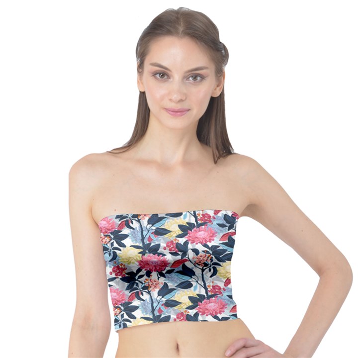 Beautiful floral pattern Tube Top