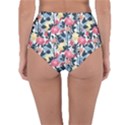 Beautiful floral pattern Reversible High-Waist Bikini Bottoms View4