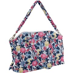 Beautiful floral pattern Canvas Crossbody Bag