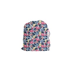 Beautiful floral pattern Drawstring Pouch (XS)