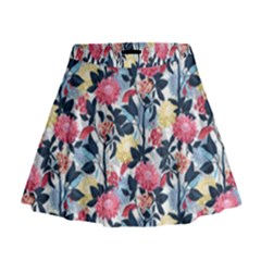 Beautiful floral pattern Mini Flare Skirt