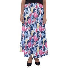 Beautiful floral pattern Flared Maxi Skirt