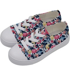 Beautiful floral pattern Kids  Low Top Canvas Sneakers
