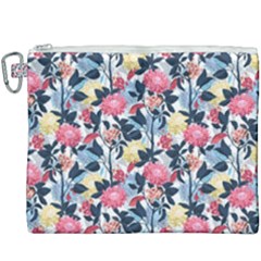 Beautiful floral pattern Canvas Cosmetic Bag (XXXL)