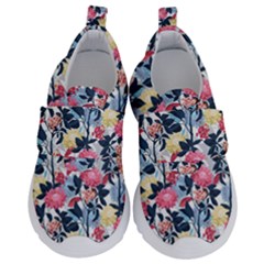 Beautiful floral pattern Kids  Velcro No Lace Shoes