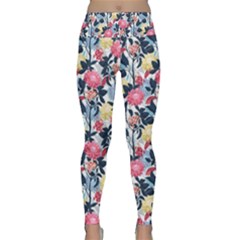 Beautiful floral pattern Lightweight Velour Classic Yoga Leggings