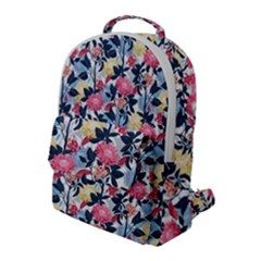 Beautiful Floral Pattern Flap Pocket Backpack (large)