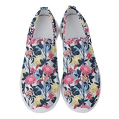 Beautiful floral pattern Women s Slip On Sneakers